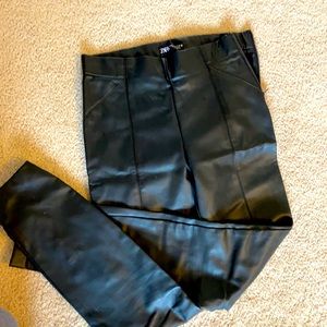 Zara pleather pants